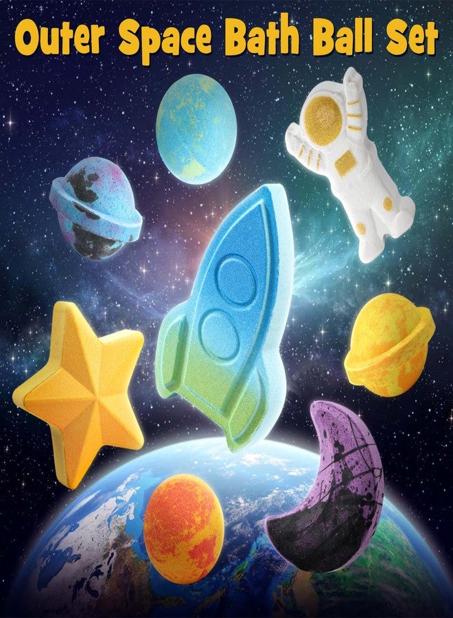 Toylink Space Bath Bombs for Kids with Surprise Inside, 8 Pack Kids Galaxy Bath Bombs with Space Toys for Toddler Boys Girls Handemade Rainbow Bubble Bath Fizzies Birthday Christmas Gift Set - Image 5